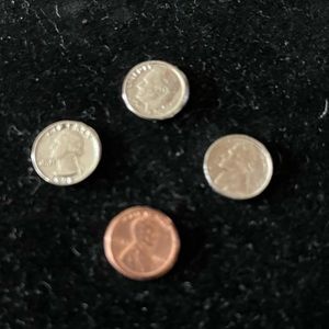 Miniature quarter, dime, nickel, penny